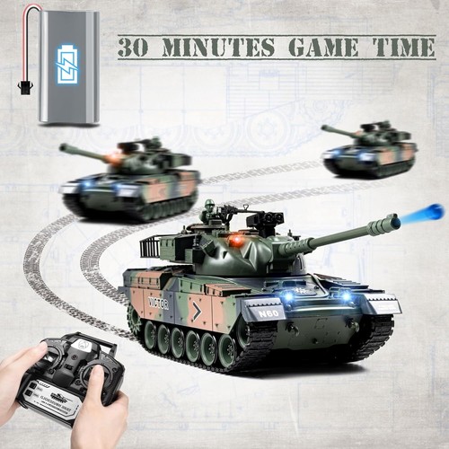 1:18 RC Panzer M60 ferngesteuerter Panzer Modell Spielzeug Militär Panzer der BBS schießt - Bild 20 von 20