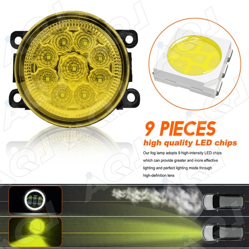 Pair Front Bumper Yellow LED Fog Light Driving Lamps For SUBARU LEGACY 2013-2014 - Bild 2 von 13