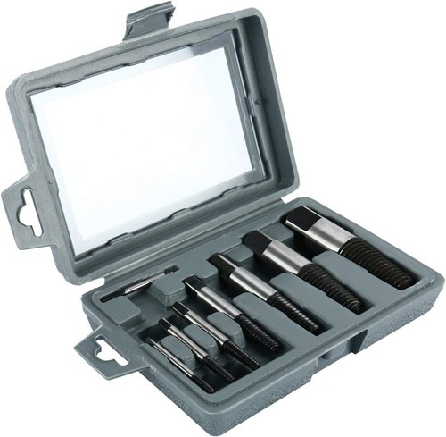 Easy Out Screw Extractor Damaged Screw Broken Bolt Water Pipe Remover Tool Kit - Picture 2 of 8