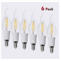 Amledtek A-bf201-6 Led Filament Candle Light 2w To Replace 25w Incandescent Bulb on sale Amledtek A-bf201-6 Led Filament Candle Light 2w To Replace 25w Incandescent Bulb on sale