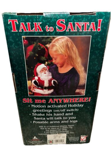 Vintage Holiday Creations Talk To Santa getestet funktioniert selten Bewegung interaktiv 99 - Bild 7 von 10