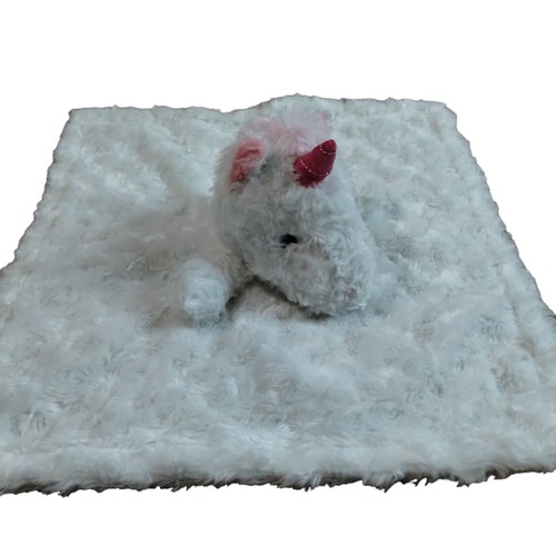 Manhattan Kids LLC Unicorn White & Pink Security Blanket Lovey Plush - Picture 3 of 12