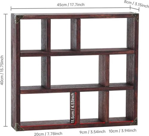 Stylish And Attractive Space Saving Multi-Compartment Wall Shelf Storage Unit - Picture 3 of 6