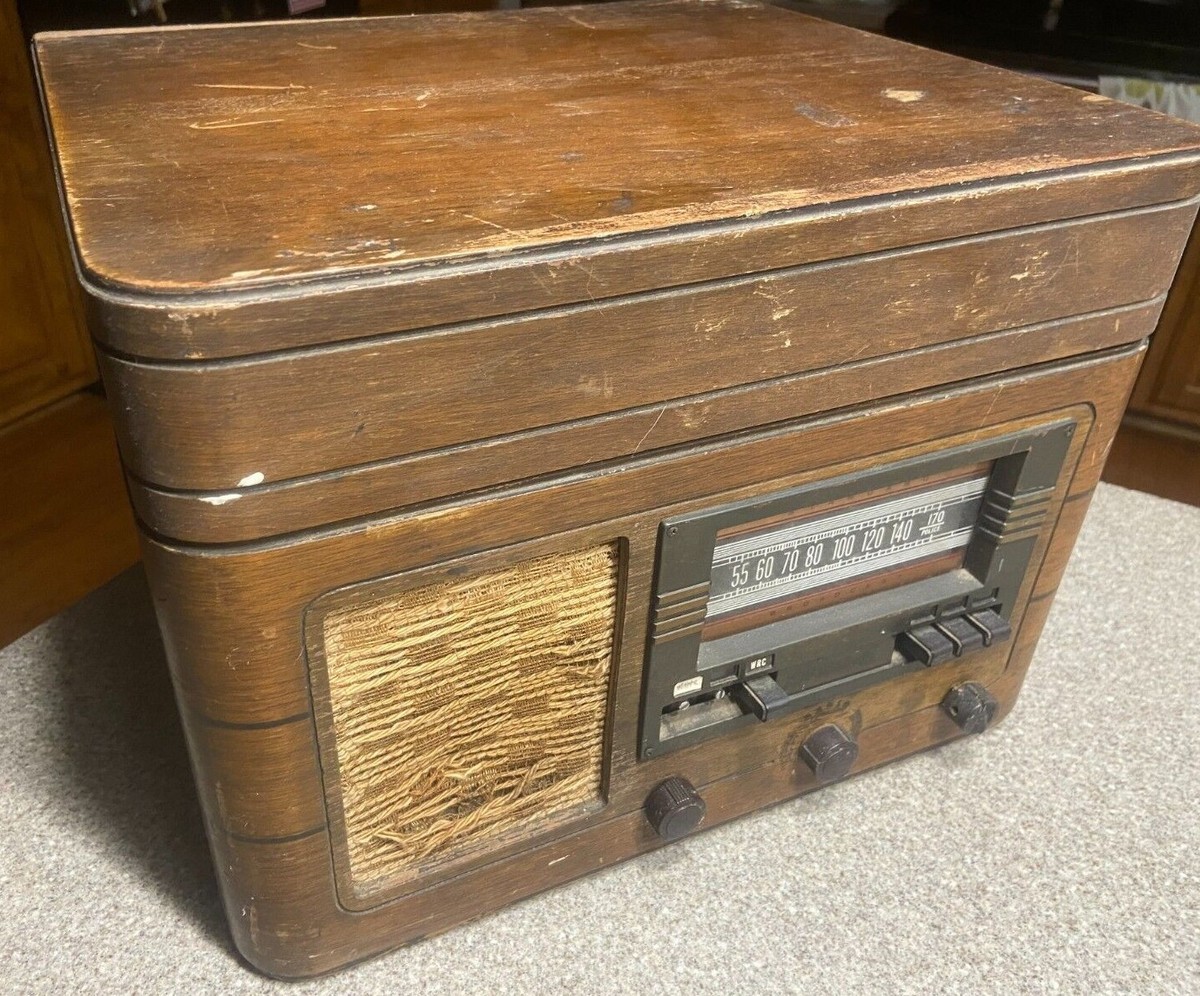 RARE Vintage RCA Victor Victrola Phonograph Radio Record