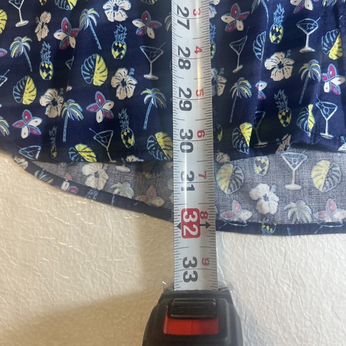 Tommy Bahama Shirt Men XL Multi Martini Glass Pineapples Floral Hawaiian Beach - Picture 7 of 10