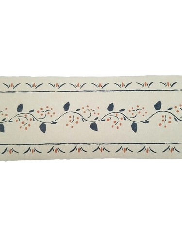 Vintage Wallpaper Border 5"x5yds Kingfisher Stencil Revere 2232 Vines & Berries - Picture 4 of 9