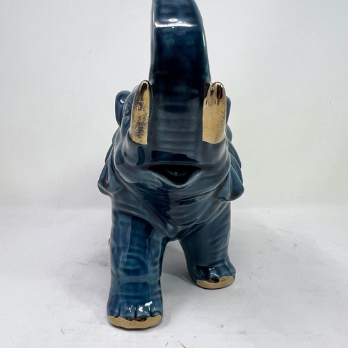 Vintage ASIAN Elephant Statue Brown Cement Stone Baby Home Garden Decor Outdoor - Picture 5 of 12
