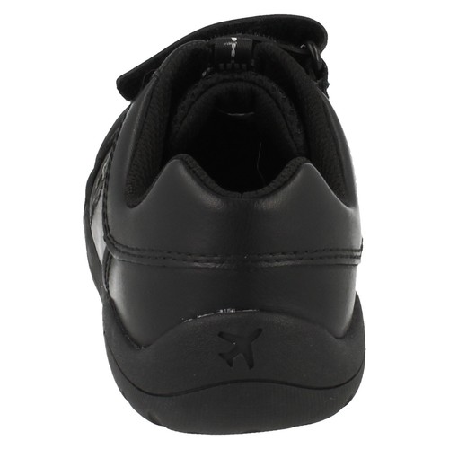 Offerta Ragazzi Ali Lite Calzabilità G Nero Rivestito pelle Scuola Scarpe Da - Picture 4 of 8