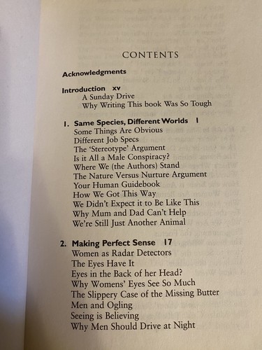 Why Men Don't Listen And Women Can't Read Maps by Allan And Barbara Pease Book - Picture 5 of 12