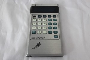 Rockwell-International-Calculator-Used-Missing-Power-Adapter-Japan-24-MS-II