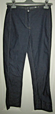 Vtg Armani Jeans, straight leg blue jeans w no waistband, ladies' size 10 US