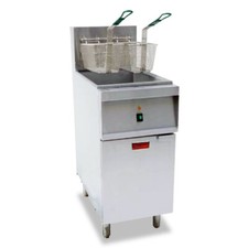 Omcan USA 47740 15" Floor Model Electric Full Pot Fryer, 40 lbs