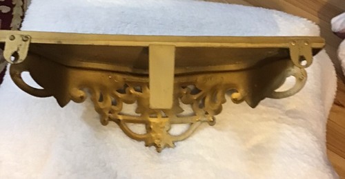 Vintage Syroco Hollywood Regency Gold Gilt Wall Shelf Corbel 19.25"W 6.5"H - Picture 6 of 23