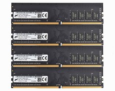 Micron 4x8GB 1RX8 PC4-2666V DDR4 21300Mhz 288Pin UDIMM Desktop Memory RAM‘