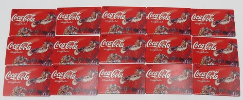 lot of 15 similar Coca-Cola Santa telephone cards from Austria, Christmas 1997 - Picture 3 of 9