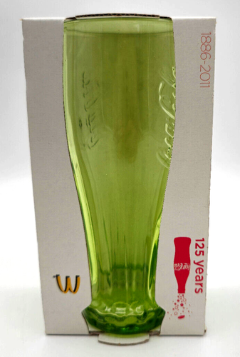 Mc Donalds Coca Cola Glas Gläser 2010 Grün 125 Years Limited Edition OVP - Bild 1 von 5