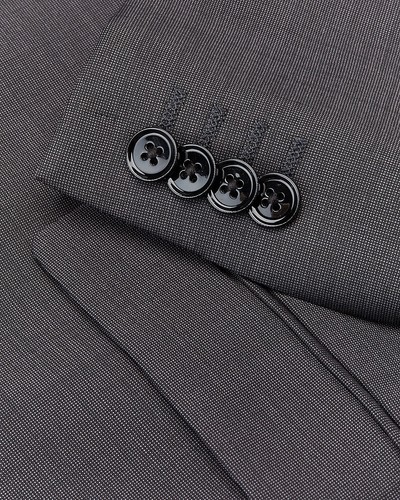 EXPRESS $298 CHARCOAL SLIM WRINKLE RESISTANT WOOL BLEND SUIT JACKET SZ 42R - Picture 4 of 4