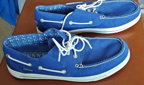 Kansas City Royals Mens Blue Boat Shoes 11 D MLB Navy Blue Eastland Adventure - Picture 5 of 5