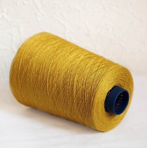 Natural 100% Linen Knitting and Weaving Yarns, 1.1 lb / 500 grams cone, 2 ply - Picture 3 of 3