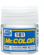 Mr. Hobby C181 Mr. Color Semi Gloss Super Clear Lacquer Paint 10ml - US