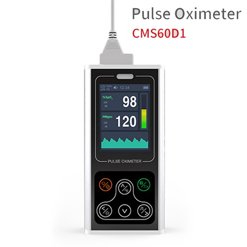 24hours Handheld Pulse Oximeter Rechargeable Blood Oxygen Meter PR PI Recorder - Picture 2 of 26