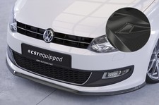 Cup Spoiler Lippe Front Ansatz Carbon Look für für VW Polo V (6R/6C) CSL423-C