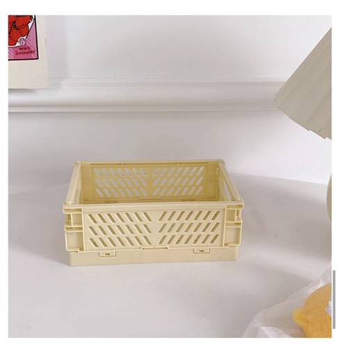 US Faltbare Faltbare Kunststoff Aufbewahrung Kiste Haus Stapelbar Korb Container Box - Bild 10 von 28