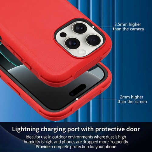 For iPhone 16 / Plus / Pro / Pro Max Defender Case Heavy Duty Dual Layer Defense - Picture 182 of 220
