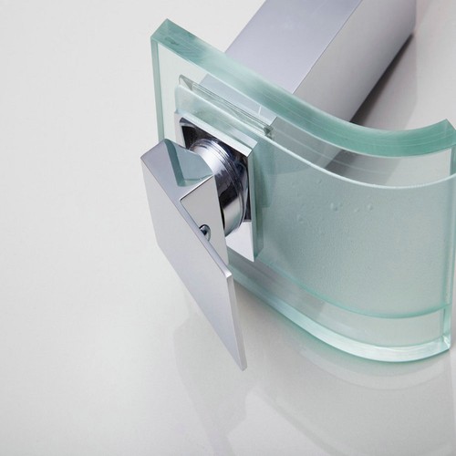 Grifo mezclador de fregadero de vidrio de baño en cascada LED 3 colores cromo clavo fregadero - Imagen 5 de 5