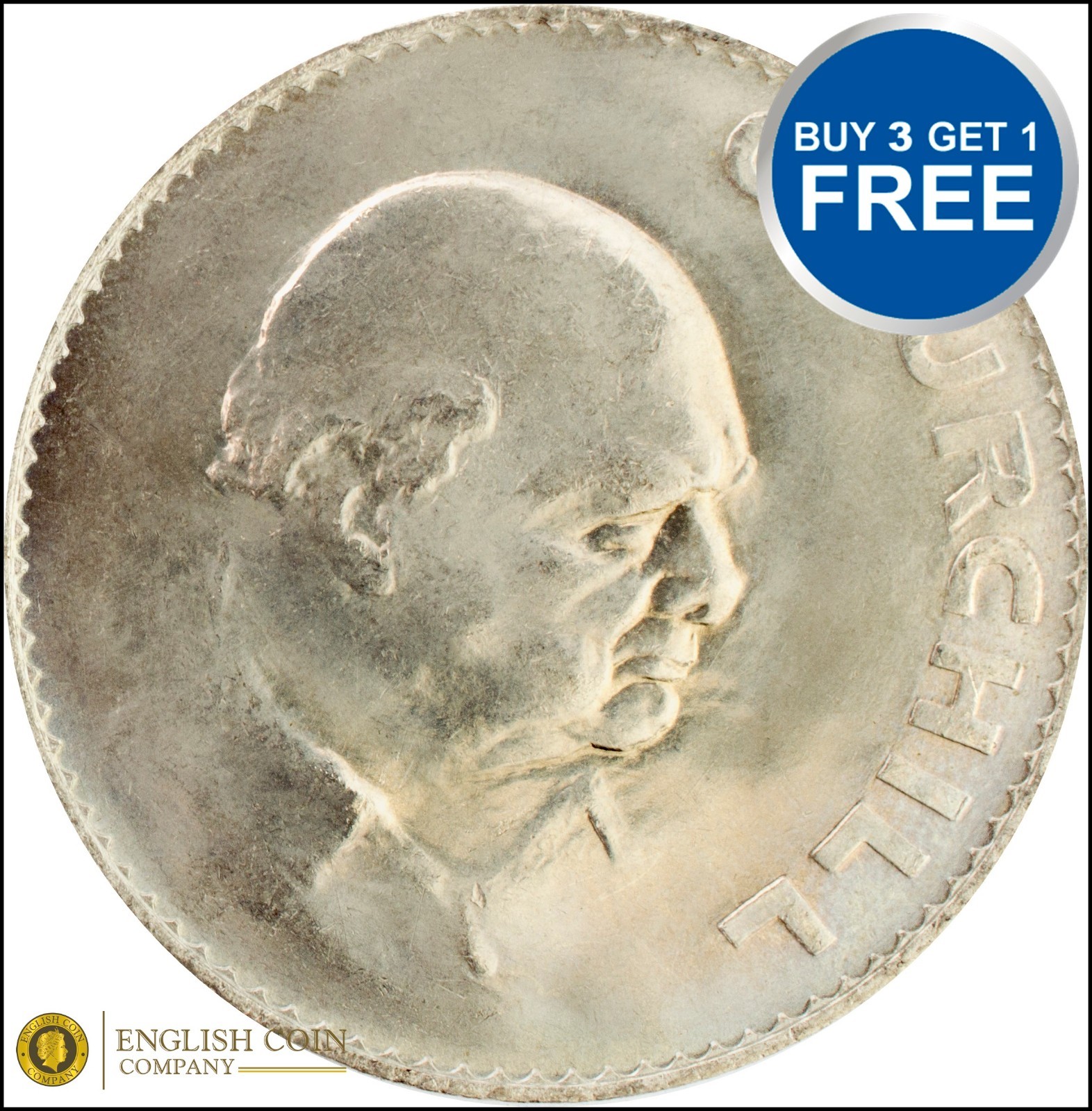 1965 CROWN UNC - Winston Churchill Crown Coin