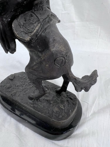 The Bronco Buster Frederic Remington Bronze Sculpture Vintage 8in - Picture 11 of 19
