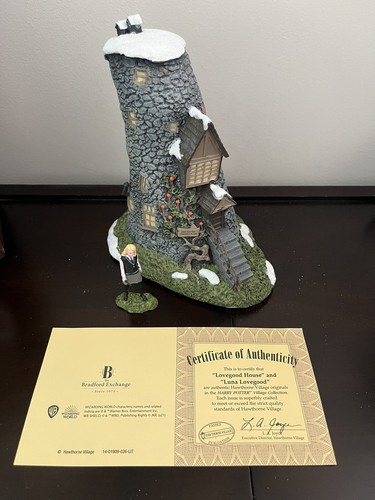 NEW Harry Potter Lovegood House Luna Bradford Exchange Hawthorne Village RARE