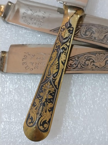 Vintage Spanien Spanish Toledo Gabeln Set vergoldet Joyas De Toledo Lot rar - Bild 6 von 23