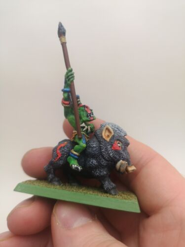 Warhammer Savage Orco Jabalí Boyz Lanza Metal Fuera de Uso Pro Pintado Ver Descripción - Imagen 2 de 10