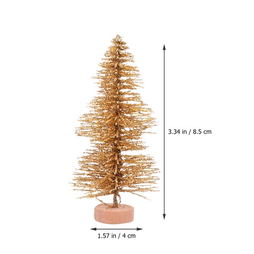 10 Pcs Mini Christmas Tree Ornaments Bottle Brush Trees Artificial Sisal - Picture 10 of 12