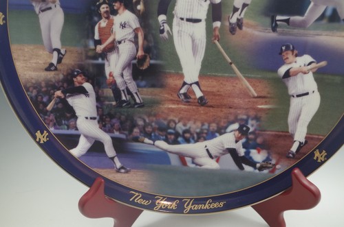 DANBURY MINT 100th ANNIVERSARY NEW YORK YANKEES PLATE 12'' 1971-1980 MIB - Picture 5 of 7