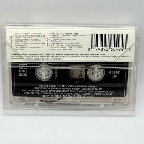 Christmas With The Stars 1995 Sony Cassette Michael Bolton Harry Connick Jr - Picture 3 of 3