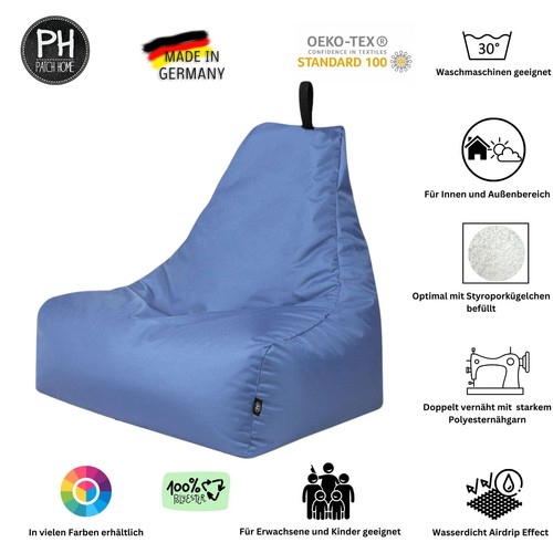 Patchhome Lounge Sessel Gamer Sitzkissen in diversen Farben 2 Größen Sitzsack ! - Bild 23 von 149