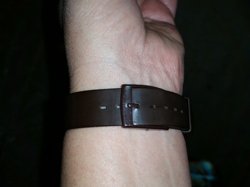 Vintage SWATCH 1983 GC700 braun mit braunem Gesicht Tag und Datum gebraucht - Bild 5 von 7