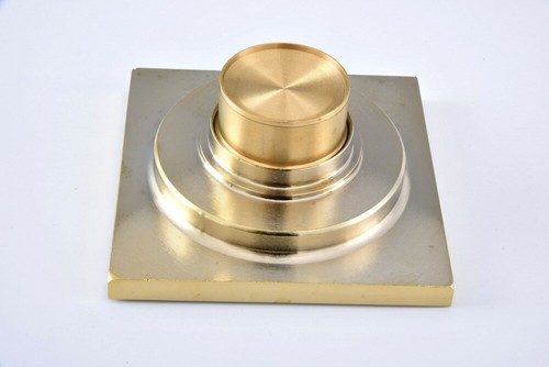 10*10cm Golden Waste Floor Drain Shower Square Bathroom Floor Drain Cover Qhr070 - Picture 7 of 7