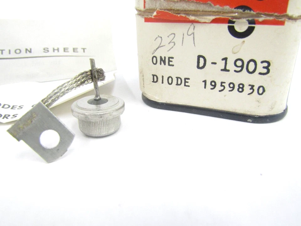 Chevy II Nova Camaro Corvette 1962-72 diodo alternador #1959830 D-1903 nos Foto 2 de 2
