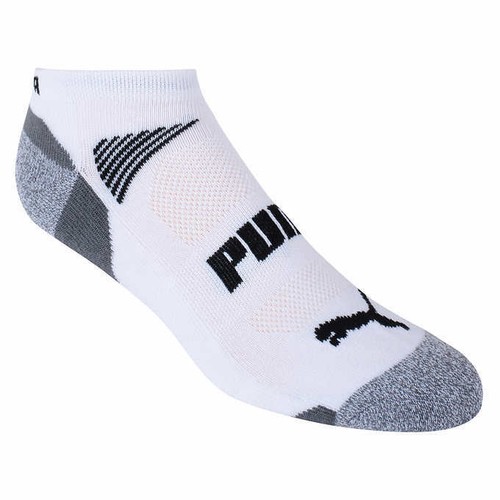 (New) 10-pair PUMA Mens' No Show Sock, choose from White or Black/Gray - Picture 3 of 23