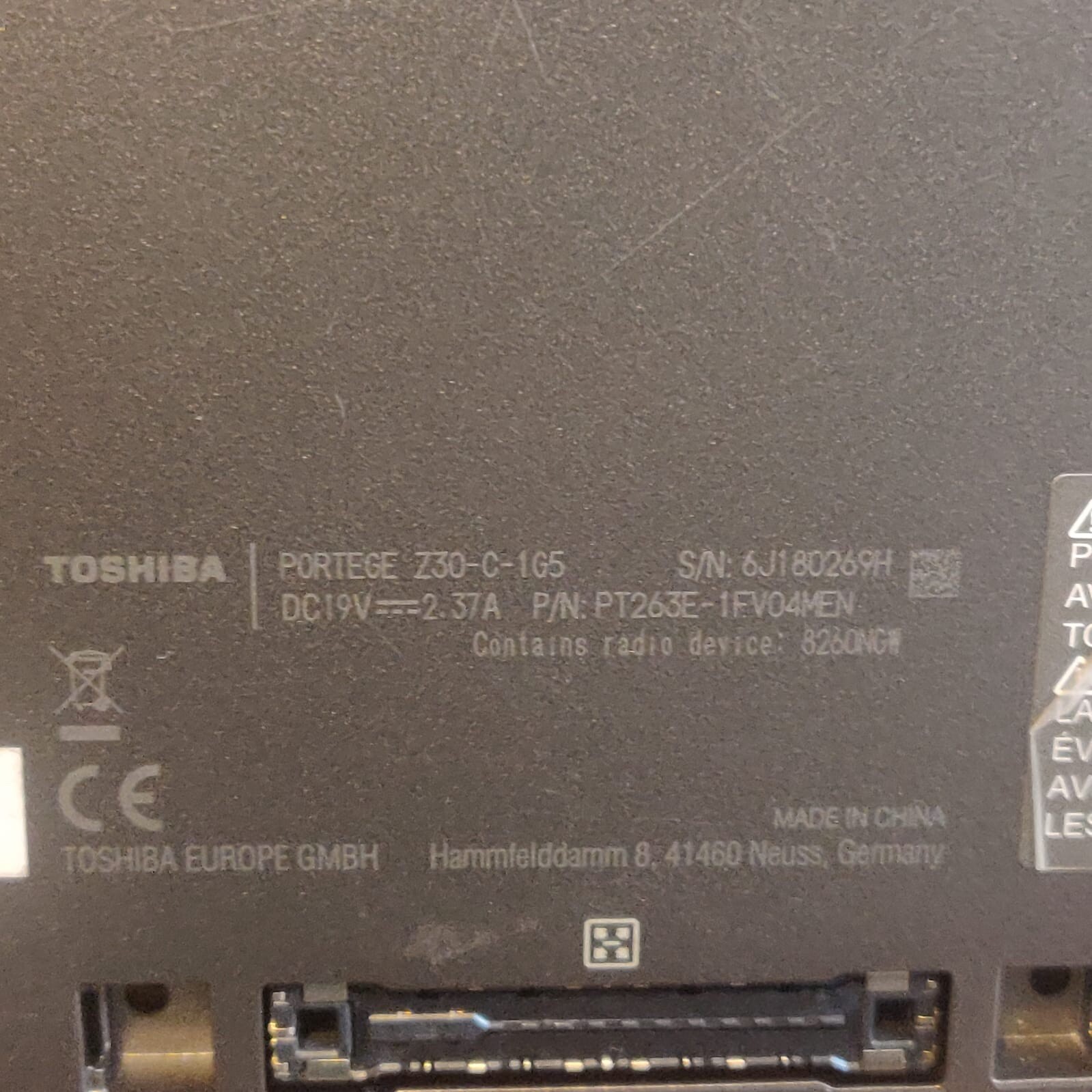 Toshiba Portege Z30 Core i5 6200U 8GB RAM 128GB SSD Windows 11 - Picture 7 of 7