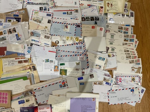 Air mails, covers, letters, messy unchecked 7.7kg box #w93 - Picture 21 of 21