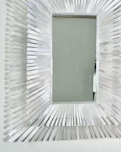 Espejo rectangular selenita Starburst - Espejo de pared de cristal de lujo hecho a mano - Imagen 2 de 4