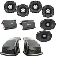 Kenwood P-hd5utrg-98 Speaker Package For Select 1998-2013 Harley Davidson