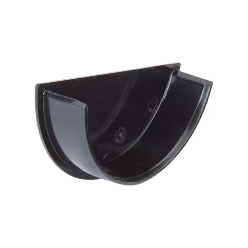 BLACK Round Line Gutter System KAYFLOW 114mm UPVC Rainwater diverter - Picture 20 of 26