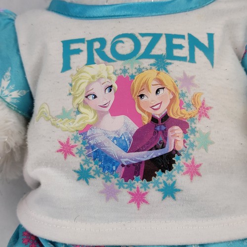 Build a Bear Disney Frozen Elsa Plush Stuffed Animal Toy w/ Satin Pajamas 17" - Picture 10 of 12