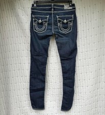 True Religion Jeans  Low rise Skinny  Size 29  Medium/Dark Blue Y2K Vintage