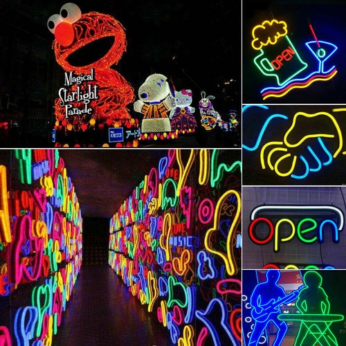 STRISCIA STRIP NEON COLORAZIONI DIVERSE 5m ip65 modellabile per BAR SLOT SALE - Foto 4 di 21